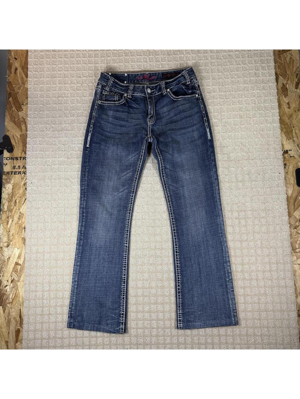 Rock & Roll Cowgirl Mid Rise Bootcut Jeans 31x30.5